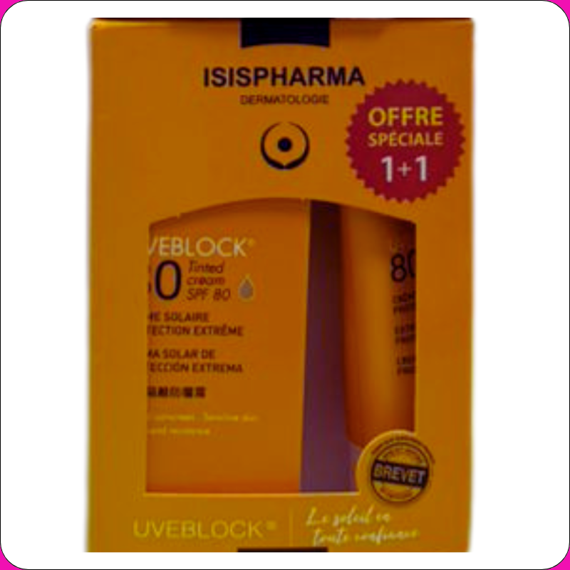 Isispharma Uveblock Pack Promo 80spf Teinte